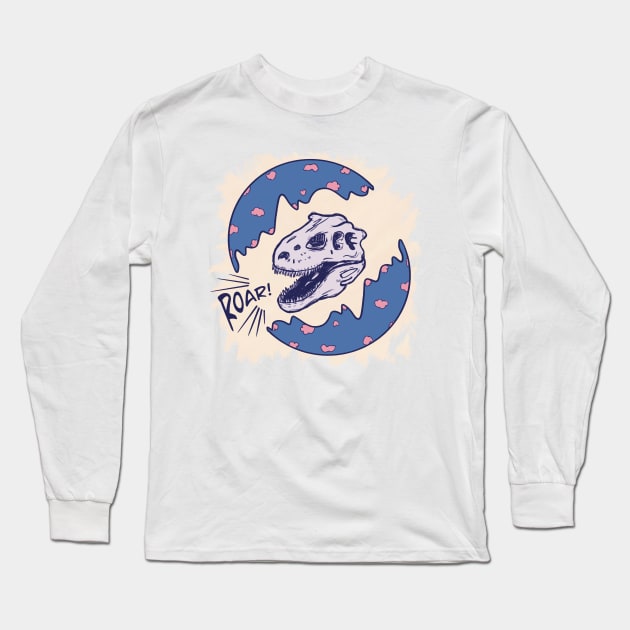 Happy eastrawr dinosaur Long Sleeve T-Shirt by Xatutik-Art